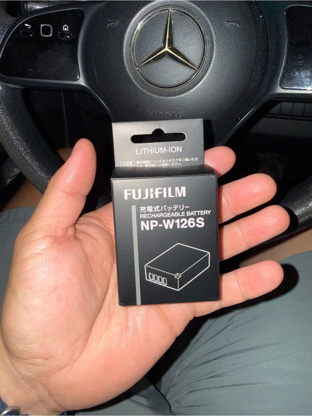 Fujifilm Battery Pack in Black and White